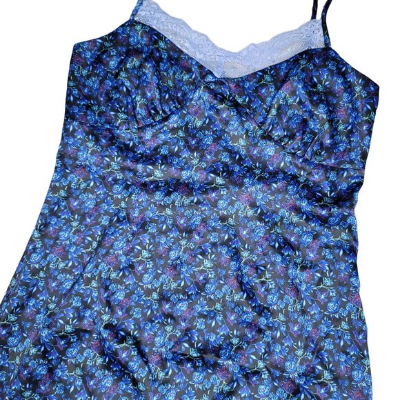 Wild Fable Floral Print Bustier slip dress With Lace Trim & Adjustable Straps 10 - Picture 5 of 6